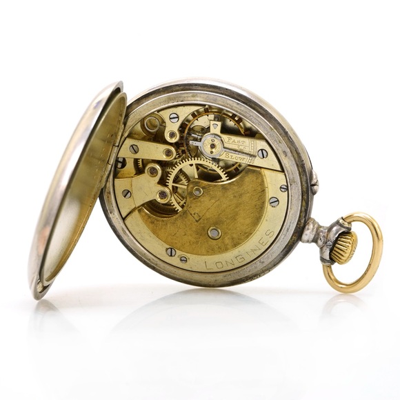 Longines Pocket Watch 800 15 Rubis 16831 From 1800's Working - Picture 4 of 9